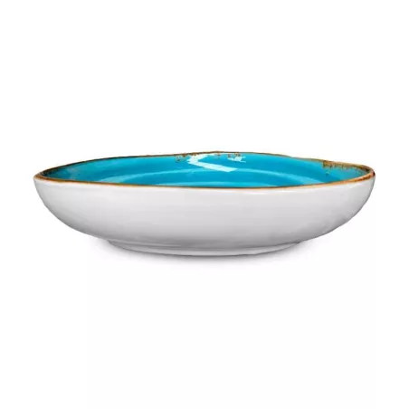 Bowl Triangular Coupe de Porcelana 7.5 Pulgadas Azul ARNI C1412-SC03