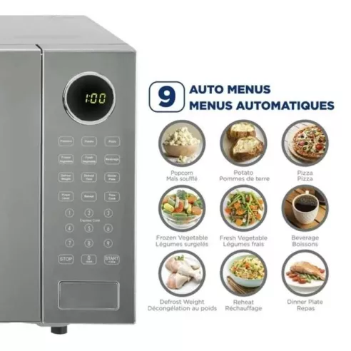 Horno de Microondas de 1.2 Pies Cubicos de 1000W Color Plateado WESTINGHOUSE WKMWW3048