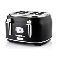 Tostador Retro de 4 Rebanadas Color Negro WESTINGHOUSE WKTT809BK