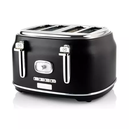 Tostador Retro de 4 Rebanadas Color Negro WESTINGHOUSE WKTT809BK