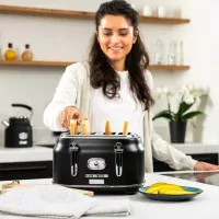 Tostador Retro de 4 Rebanadas Color Negro WESTINGHOUSE WKTT809BK 2