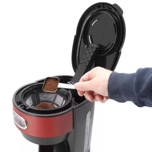 Coffee Maker de 10 Tazas de Color Negro con Rojo WESTINGHOUSE WKCMR621RD