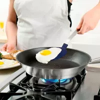 Volteador Flexible de Nylon Azul con Mango de Acero Inoxidable TOVOLO 23022-300 2