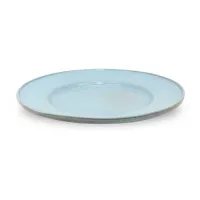 Plato Aveiro de Borde Ancho de Ceramica 11 Pulgadas Color Celeste MASTER CHEF AZ35-1