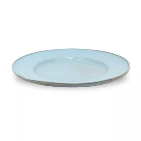 Plato Aveiro de Borde Ancho de Ceramica 11 Pulgadas Color Celeste MASTER CHEF AZ35-1