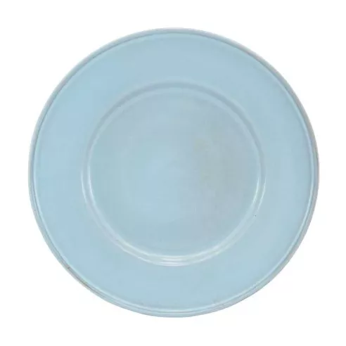 Plato Aveiro de Borde Ancho de Ceramica 8.2 Pulgadas Color Celeste MASTER CHEF AZ35-2