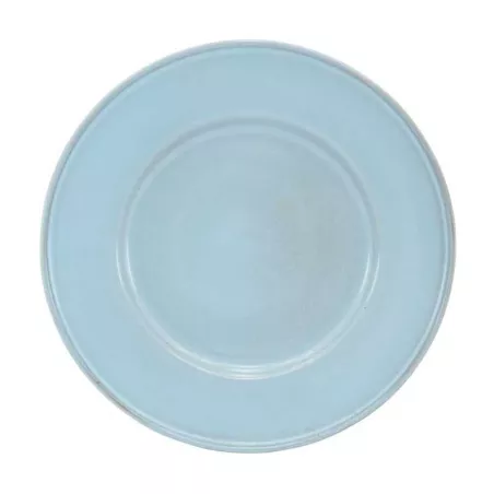 Plato Aveiro de Borde Ancho de Ceramica 8.2 Pulgadas Color Celeste MASTER CHEF AZ35-2