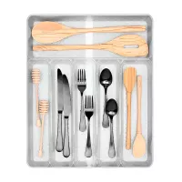 Bandeja para Cubiertos Hexa de 6 Divisores Transparente TOVOLO A26550 2