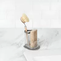 Porta Esponja y Cepillo Triangular Gris Claro TOVOLO A24712 2