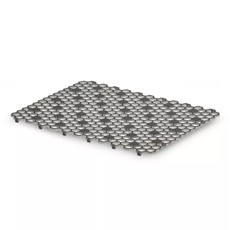 Tapete para Fregadero Grande con Hexagonos Transparente con Gris TOVOLO A33112