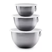 Bowl para Mezclar de Acero Inoxidable, Set 3 Unidades TOVOLO 81-1947C