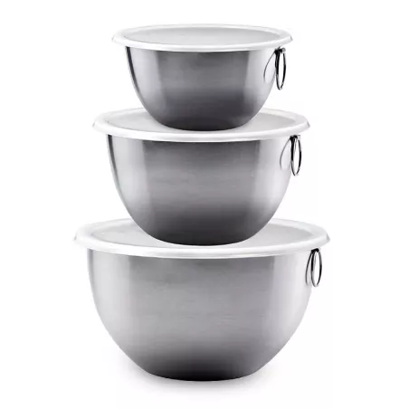 Bowl para Mezclar de Acero Inoxidable, Set 3 Unidades TOVOLO 81-1947C