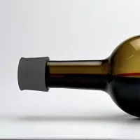 Tapas de Silicon para Vino Gris Carbon, Set de 2 Unidades TOVOLO 81-7918 2
