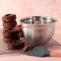 Espatula Flex-Core de Silicon Gris Carbon con Mango de Madera TOVOLO 81-15647C 2