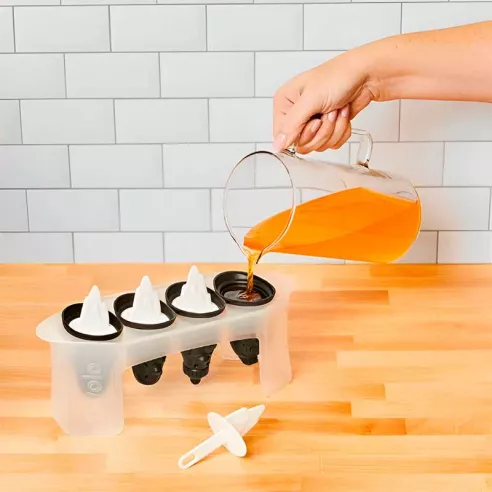 Moldes para Helado de Pinguino, Set de 4 Unidades Negro TOVOLO 81-16910C