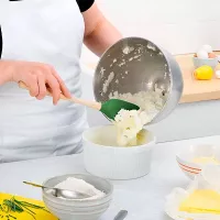 Cuchara Flex-Core de Silicon Verde con Mango de Madera TOVOLO 44004-500 2