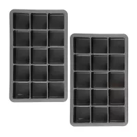 Bandejas para Hielo en Cubos, Set de 2 Unidades de 15 Cavidades  TOVOLO 81-10208
