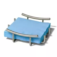 Porta Servilletas Euro Plano Plateado TOVOLO 50378 2