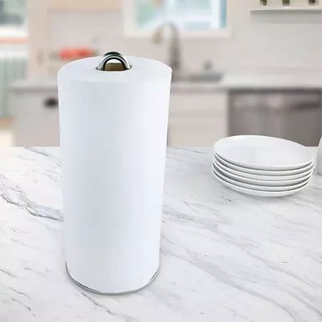 Porta Papel Toalla Euro Plateado TOVOLO 41078