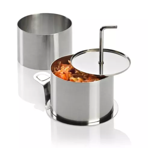 Aro de Acero Inoxidable para Servir Alimentos, Set de 8 Piezas LURCH 00220285