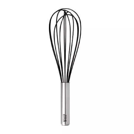 Batidor Globo de Acero Inoxidable y Silicon Negro 11 Pulgadas TOVOLO 1000512