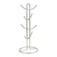 Portatazas Euro Plateado para 8 Tazas TOVOLO 18478