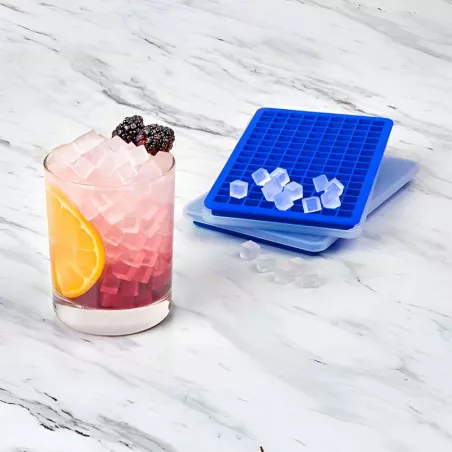 Bandeja para Hielo Mini de Silicon Azul, Set de 2 Unidades de 135 Cavidades TOVOLO 1000340