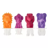 Moldes para Helados de Animales del Zoologico, Set de 4 Unidades TOVOLO 1000472