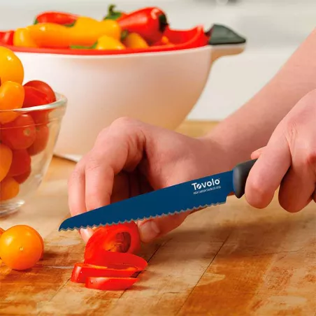 Cuchillo Serrado de Acero Inoxidable con Mango Comfort  5 Pulgadas TOVOLO 14006-300
