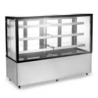 Vitrina Exhibidora Refrigerada 4 Niveles 55.5 x 28 x 70 Pulgadas QUANTUM PRO VR-571ZW