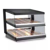 Vitrina Caliente para Autoservicio 2 Niveles 26 x 22 x 30 Pulgadas QUANTUM PRO VTR-85D