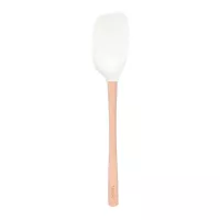 Espatula Cuchara Flex-Core de Silicon Blanco con Mango de Madera TOVOLO 1000143