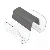 Porta Esponja Doble de Silicon Gris Claro TOVOLO 07612CDU