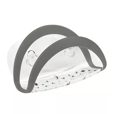 Porta Esponja con Succion de Silicon Gris Claro TOVOLO 07712CDU