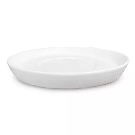 Plato Taza Leave de Porcelana 15 Centimetros Blanco Mate ARNI C0982-01