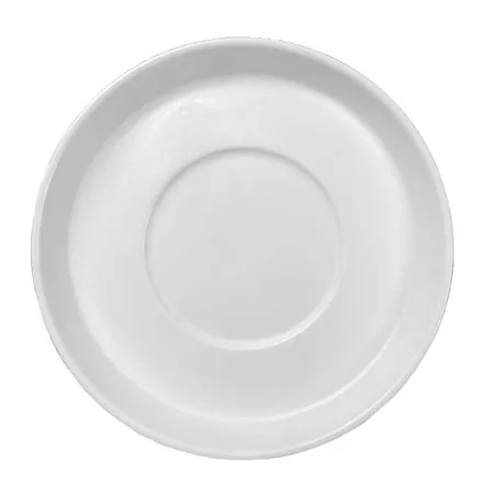 Plato Taza Leave de Porcelana 15 Centimetros Blanco Mate ARNI C0982-01