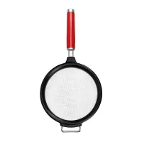 Colador de Malla de Acero Inoxidable con Puno Rojo de 7 Pulgadas KITCHEN AID KAG161OHERE
