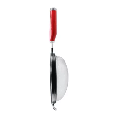 Colador de Malla de Acero Inoxidable con Puno Rojo de 7 Pulgadas KITCHEN AID KAG161OHERE