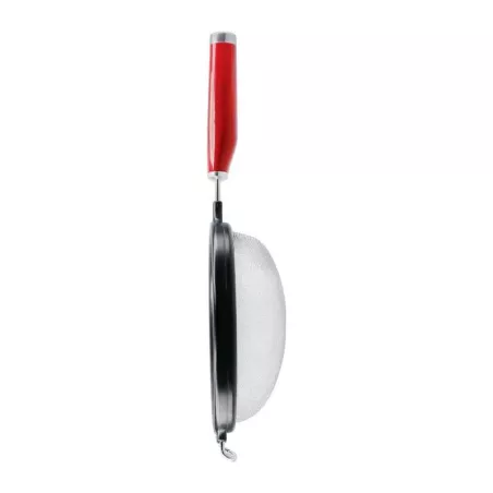 Colador de Malla de Acero Inoxidable con Puno Rojo de 7 Pulgadas KITCHEN AID KAG161OHERE