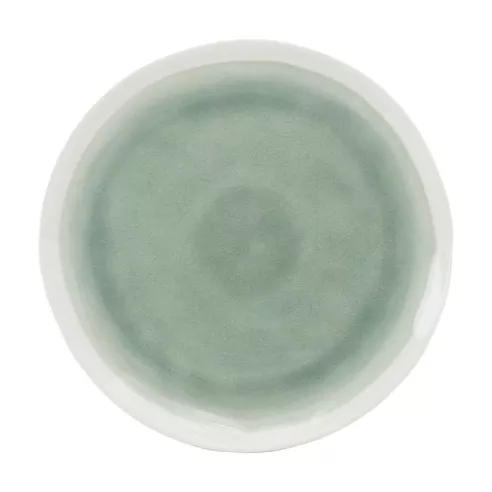 Plato Redondo de Ceramica 20 Centimetros Verde BELLARTE LDX-P00542