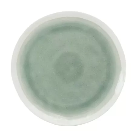 Plato Redondo de Ceramica 20 Centimetros Verde BELLARTE LDX-P00542