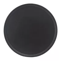 Plato Redondo de Ceramica 20 x 1.5 Centimetros Negro BELLARTE LDX-P00325 2