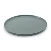Plato Redondo de Ceramica 26.5 Centimetros Gris BELLARTE LDX-P00389