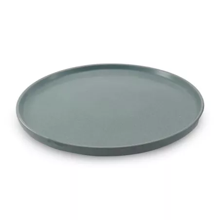 Plato Redondo de Ceramica 26.5 Centimetros Gris BELLARTE LDX-P00389