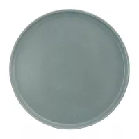 Plato Redondo de Ceramica 26.5 Centimetros Gris BELLARTE LDX-P00389 2