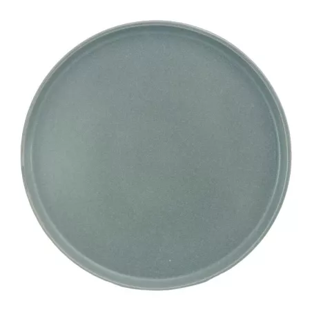Plato Redondo de Ceramica 26.5 Centimetros Gris BELLARTE LDX-P00389
