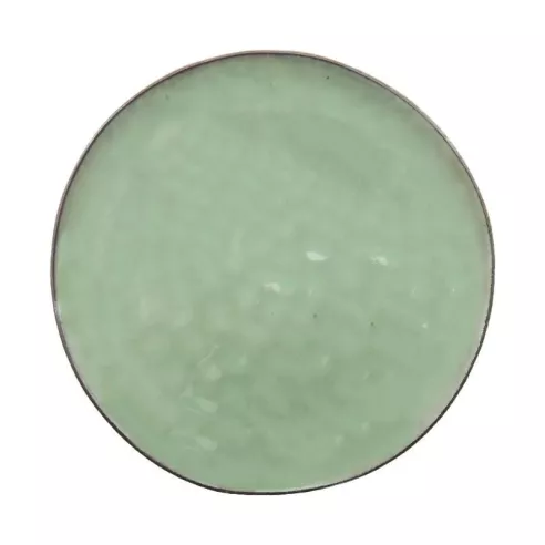 Plato Redondo de Ceramica 27.8 Centimetros Verde Musgo BELLARTE LDX-P00535
