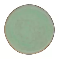 Plato Redondo de Ceramica 20.5 Centimetros Verde Musgo BELLARTE LDX-P00536 2
