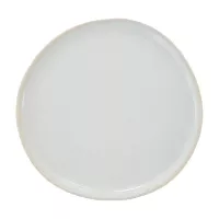 Plato Redondo de Ceramica 26.5 Centimetros Blanco Hueso BELLARTE LDX-P00356 2