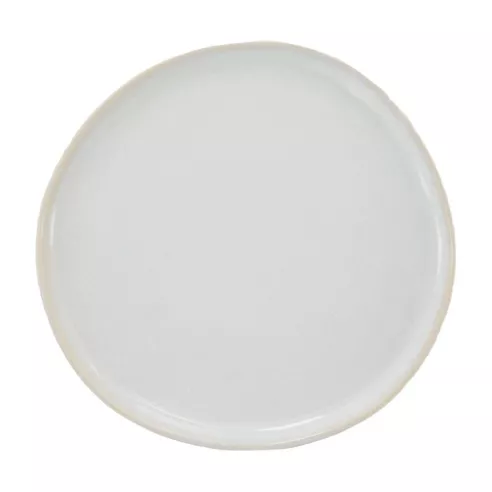Plato Redondo de Ceramica 26.5 Centimetros Blanco Hueso BELLARTE LDX-P00356